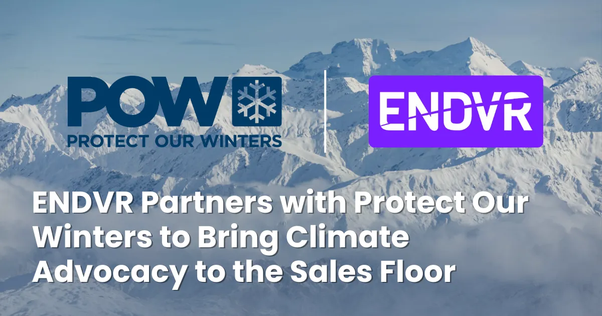 Turning Passion into Action: ENDVR Partners with Protect Our Winters to Bring Climate Advocacy to the Sales Floor